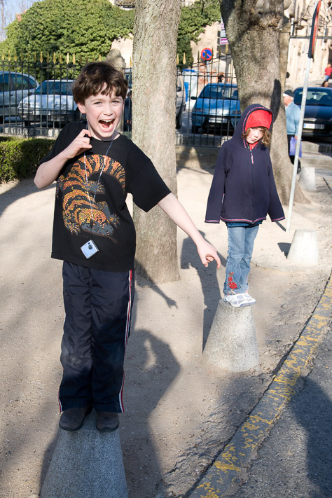 Children on pedastals